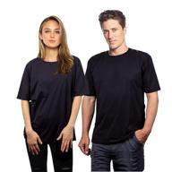 👕 unisex shoulder surgery shirt with convenient shoulder snaps - ideal for rehab, chemotherapy clothing, short sleeve men & women's black shirt логотип