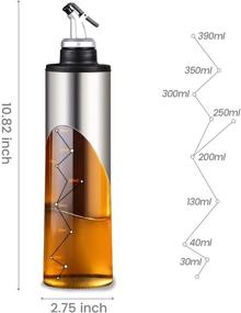 img 3 attached to 🌿 Seanonwly Constellation Olive Oil Bottle & Dispenser: Versatile Kitchen Essential for Oil, Vinegar, and Cooking Wine | Silver Vinaigrette Oil Dispenser for BBQ or Kitchen Use