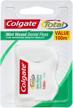 🌱 mint waxed dental floss, 100m (109yd) by colgate total logo