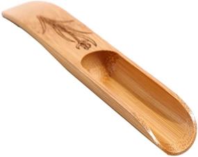 img 2 attached to 🍵 Multipurpose Haidong 3Pcs Bamboo Tea Spoon Scoop Shovel for Chinese Kung Fu Tea - Ideal for Jam, Spices, Condiments, Seasoning, Sugar, Honey, Coffee, Tea, Mustard, Ice Cream, Milk Powder (Carved style)