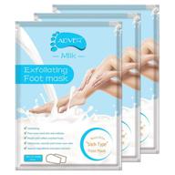 soft foot exfoliating peeling mask 3 pack - baby foot peel - callus & dead skin remover - repairs rough heels in 7 days - peel mask logo