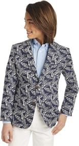 img 3 attached to IZOD Patterned Blazer Jacket English Boys' Clothing - Suits & Sport Coats