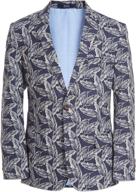 izod patterned blazer jacket english boys' clothing - suits & sport coats logo