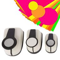 versatile paper craft punches set: single hole puncher, hole punch shapes, circle punch - ideal for arts, crafts, scrapbooking, and more! logo