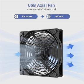 img 3 attached to 💻 EasyAcc Computer Fan USB 120mm - Silent & High Airflow PC Case Fan
