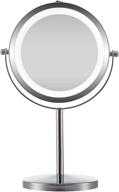 🪞 yyamea lighted makeup mirror - 7" dual magnification, led vanity mirror with lights - perfect for desk, bedroom, and bathroom logo