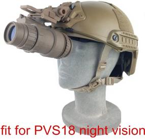 img 1 attached to 🎭 Tactical Helmet Parts: L4G24 L4G19 NVG Mount - 100% Plastic for Night Vision Cosplay - PVS15 PVS18 GPNVG18 - No Function - Black DE