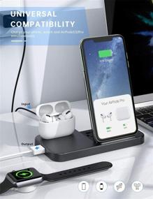 img 3 attached to Conido 2 in 1 Wireless Charger for iPhone and AirPods: Fast Qi Charging Station for iPhone SE 2020/12 Pro Max/11 Pro Max/XR/XS Max/X/8 Plus + AirPods Pro/2/1 Dock