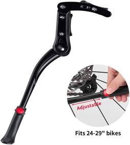 img 2 attached to 🚲 ROCKBROS Mountain Bike Kickstand: Adjustable Side Stand for 24-29 inch Bicycles