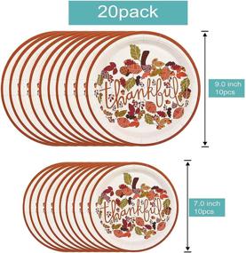 img 3 attached to Одноразовые столовые тарелки на День Благодарения10 Десерт