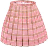 👧 tremour kids school uniforms girls pleated skirt with shorts: sizes 2 years-14 years logo