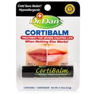 👄 dr. dan's cortibalm – healing lip balm for severely chapped lips – 1 pack for men, women, and children logo