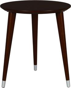 img 3 attached to 🪑 Contemporary Novogratz Kennington Espresso End Table: Stylish and Practical Furniture Piece for Modern Spaces