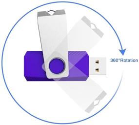 img 2 attached to 🔌 JOIOT 5 Пакет 8 ГБ USB 2.0 Флеш-накопитель: Накопители для большой памяти с индикатором LED - разноцветные