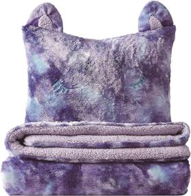 img 3 attached to 🌈 XL Rainbow Sweetie Tie Die Twin Comforter Set for Kids Bedding Collection in Purple (CS3400PPTX-1500)