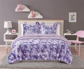 img 4 attached to 🌈 XL Rainbow Sweetie Tie Die Twin Comforter Set for Kids Bedding Collection in Purple (CS3400PPTX-1500)
