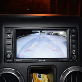 img 3 attached to 🚙 Brandmotion 9002-8857 Rear Vision System for Jeep Wrangler JK (2007-2018): Infrared Camera & Adjustable Bracket with Factory Display Compatibility