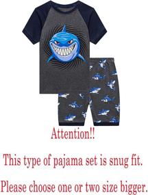 img 3 attached to 👕 Cotton Summer Boys' Clothing and Sleepwear & Robes with a Homely Touch