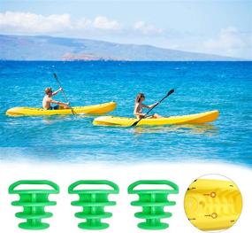 img 1 attached to CANALHOUT 6 Pack Universal Kayak Scupper Plug: Eco-Friendly TPR Material, Sizes 1.25-2 Inches, Water-Floating