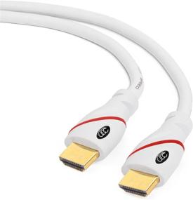 img 4 attached to HDMI Cable 35ft - In-Wall High Speed HDMI Cord - CL3 Rated - Supports 4K, 3D, Full HD, 2160p with Ethernet - Audio Return - Newest Version - 35 Feet (10.6 Meters)