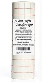 img 4 attached to 🎨 JH Best Crafts 12x25 Feet Roll Transfer Paper with Grid - Perfect Alignment of Cameo or Cricut Self Adhesive Vinyl for Decals, Walls, Signs, Ceramics, Glass, Windows, and More Smooth Surfaces