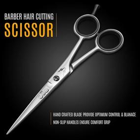 img 3 attached to Elite Unity 6.5 Inch Barber Shears: Professional Hair Cutting Scissors for Salon and Home Use