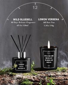 img 3 attached to Ultimate Christmas Gift for Men: Scented Candle and Reed Diffuser Set - Perfect Birthday Surprise for Dad, Boyfriend, or Brother! Ideal Relaxation Gifts for Him - Husband Approved. Ideal Housewarming Gift or Home Scented Candles Treat!