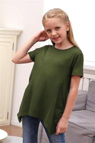 img 1 attached to Насыщенное очарование: Неправильная футболка GORLYA Irregular T Shirt GOR1048 для модных девочек