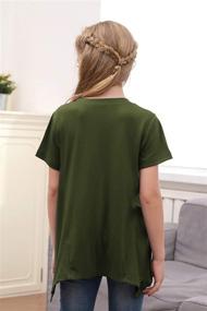 img 3 attached to Насыщенное очарование: Неправильная футболка GORLYA Irregular T Shirt GOR1048 для модных девочек