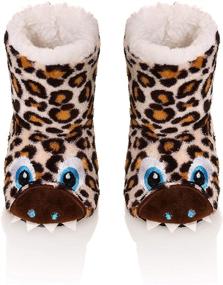 img 4 attached to 👣 Children's Toddler Boys' Anti-Skid Little Slippers Shoes