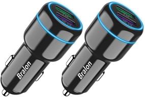 img 4 attached to Charger 2 Pack Bralon Compatible IPhone Car Electronics & Accessories