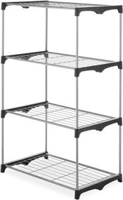 img 4 attached to 🗄️ Maximize Closet Space with the Whitmor 4 Tier Shelf Tower: Ultimate Storage Organizer