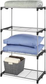 img 2 attached to 🗄️ Maximize Closet Space with the Whitmor 4 Tier Shelf Tower: Ultimate Storage Organizer