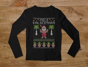 img 1 attached to Tstars Women's Mele Kalikimaka Hawaiian Ugly 🌺 Christmas Sweatshirt - Long Sleeve Shirt for Better SEO