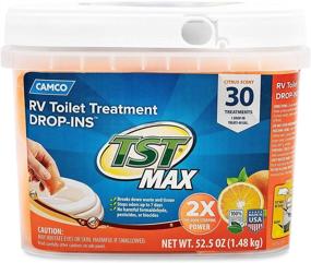 img 3 attached to 🍊 Camco TST Ultra-Concentrated Orange Citrus Scent RV Toilet Treatment Drop-Ins: Formaldehyde-Free, Septic Tank Safe, 30-Pack