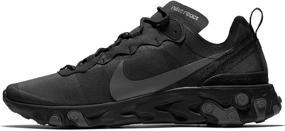 img 1 attached to Get Sporty in Style with Nike React Element Sneaker Black!