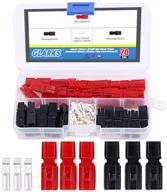 🔌 glarks 20 pair 30amp quick disconnect power terminals connectors, red black quick connect battery connector modular power connectors set - improved seo logo