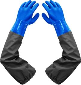 img 4 attached to Cleaning Drainage Waterproof Elastic Gloves¡­