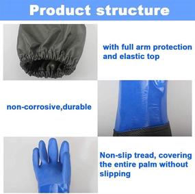 img 2 attached to Cleaning Drainage Waterproof Elastic Gloves¡­