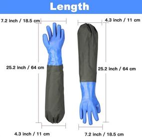 img 3 attached to Cleaning Drainage Waterproof Elastic Gloves¡­