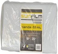 sunfilm 730070 folded panda film, 10ft x 25ft - black & white logo