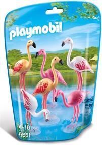 img 2 attached to PLAYMOBIL® 6651 PLAYMOBIL Flock Flamingos