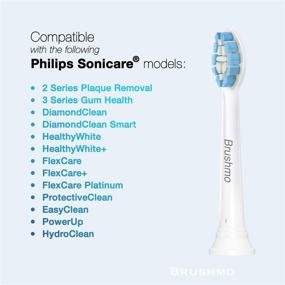 img 3 attached to 🦷 Sonimart Replacement Toothbrush Heads for Philips Sonicare Plaque Control - 4 Pack - Fits 2 Series Plaque Control, 3 Series Gum Health, DiamondClean, FlexCare Series, HealthyWhite, Essence+, EasyClean