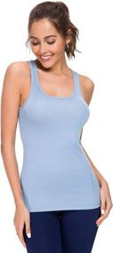 img 3 attached to Speedy Cat Ribbed Tank Tops for 🐈 Women: Racerback, Scoop Neck, Tight Fit for Efficient Workouts