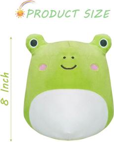 img 3 attached to 🐸 Adorable Frog Plush Toy – 3D Animal Stuffed Pillow, Ultra Soft & Comfy Gift Decor for Boys and Girls – 8 Inch