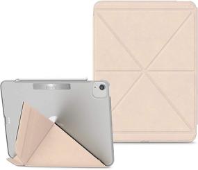 img 4 attached to 🔌 Moshi VersaCover iPad Pro 11 3rd Gen Case 2021/2020/2018 - Savanna Beige | 3-Viewing Options, Apple Pencil Charging