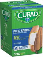 100-pack of flex fabric bandages in assorted sizes for enhanced seo логотип