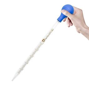 img 2 attached to 🧪 Glass Pipette Set - 6 Pieces, 3 x 5ml & 3 x 10ml, Graduated Pipette Droppers for Lab and Liquid Essential Oil Transfer - Includes 6 Rubber Caps