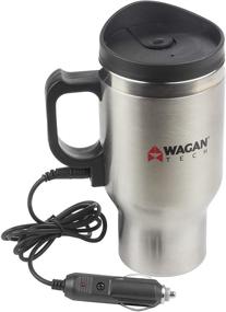 img 3 attached to 🚗 Wagan EL6100 12V Stainless Steel Heated Travel Mug - Stay Spill-Free Throughout Your Journey