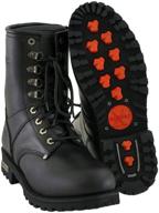 👢 xelement 1446 men's 'vigilant' black logger boots with inside zipper - size 10.5 logo